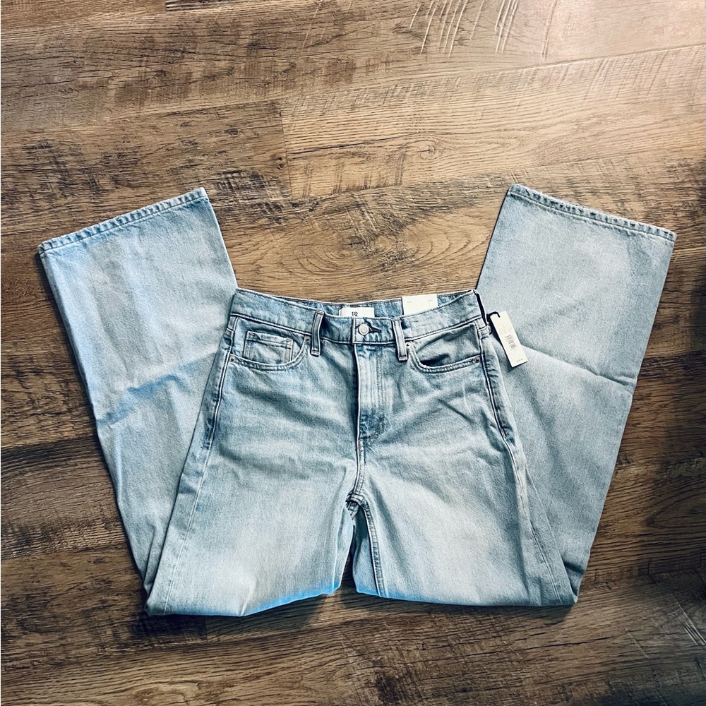 Banana Republic Icon Wide Leg Light Blue Jeans sz 27 NWT - Picture 5 of 11